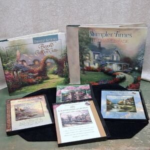 Thomas Kinkade Collection: Serene Landscapes in Blue and Green